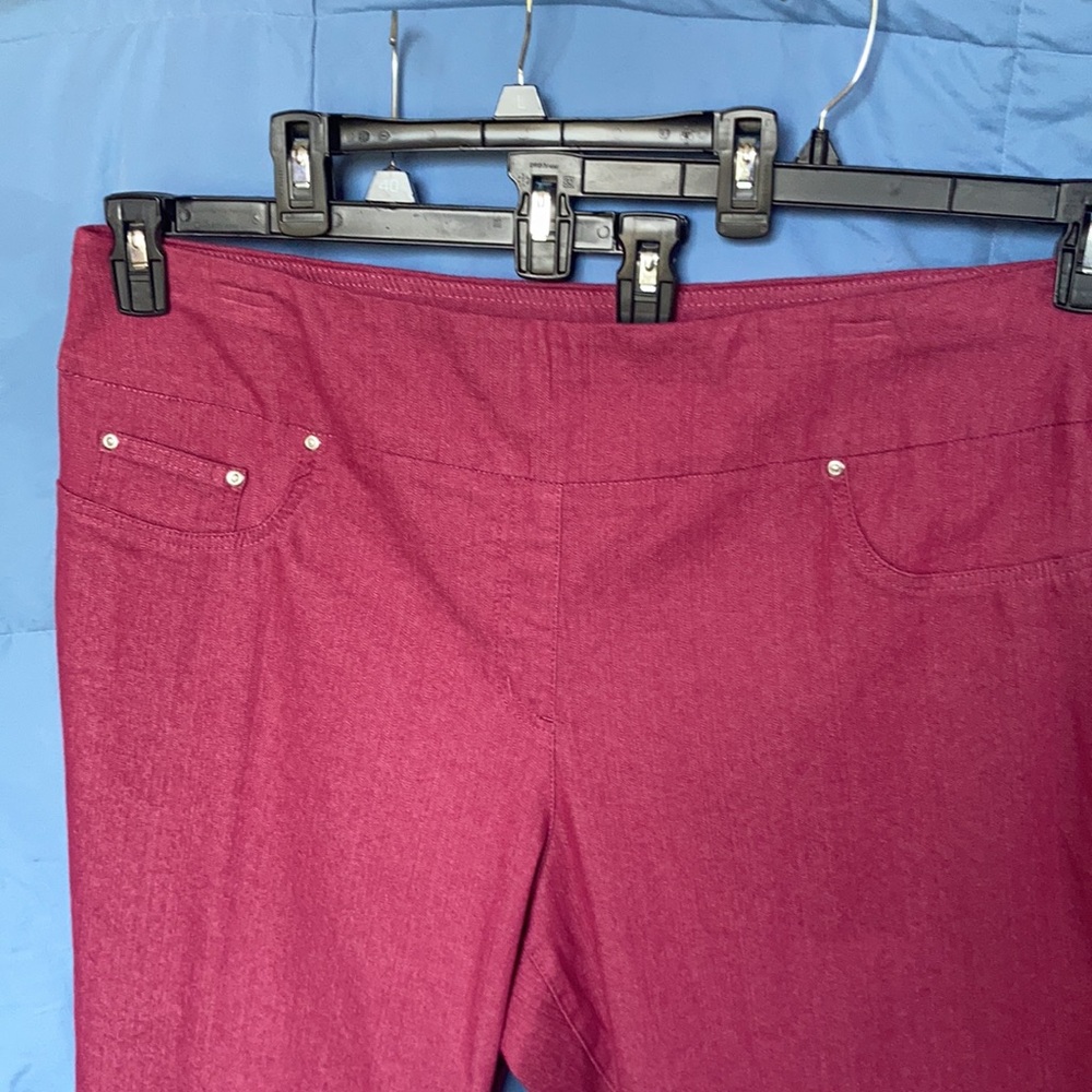 Hearts of Palm pant berry pull on pant size 22W - Picture 5 of 17